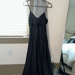 Zara long satin dress